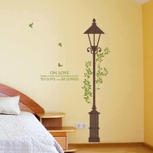 [우드스티커] 가로등 (컬러완제품)