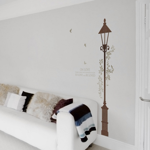 [우드스티커] 가로등 (컬러완제품)