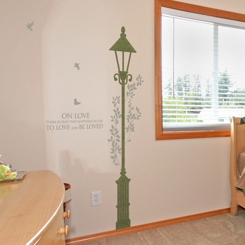 [우드스티커] 가로등 (컬러완제품)