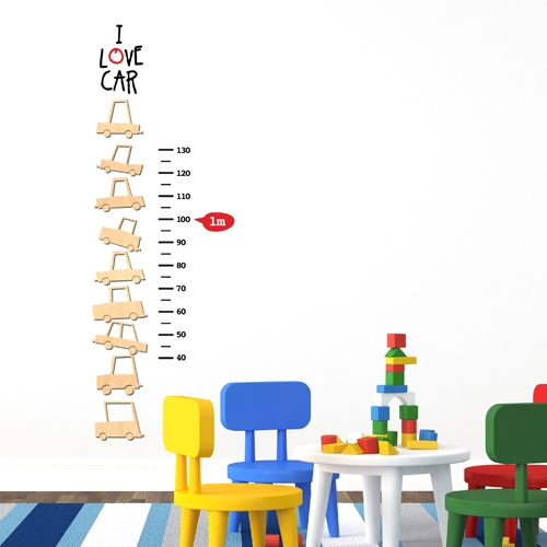 [우드스티커] 자동차키재기 (반제품)/ 반제품(우드)+블랙,레드