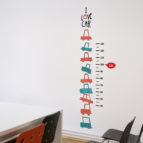 [우드스티커] 자동차키재기 (컬러완제품)