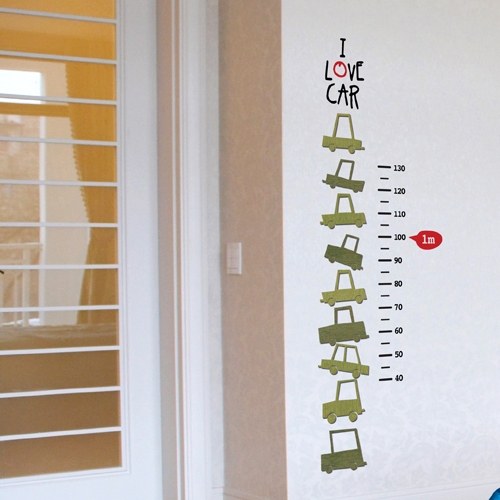 [우드스티커] 자동차키재기 (컬러완제품)