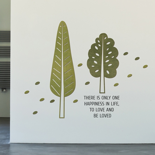 [우드스티커] 잎나무 (컬러완제품)