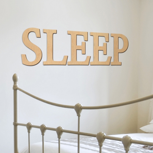 우드스티커- SLEEP (반제품) 레터링글자 W469 포인트 / 반제품(우드)