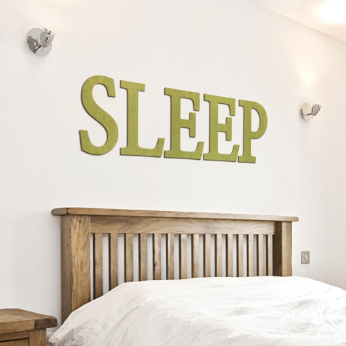 우드스티커- SLEEP (컬러완제) 레터링 글자 W470 입체