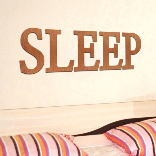 우드스티커- SLEEP (컬러완제) 레터링 글자 W470 입체