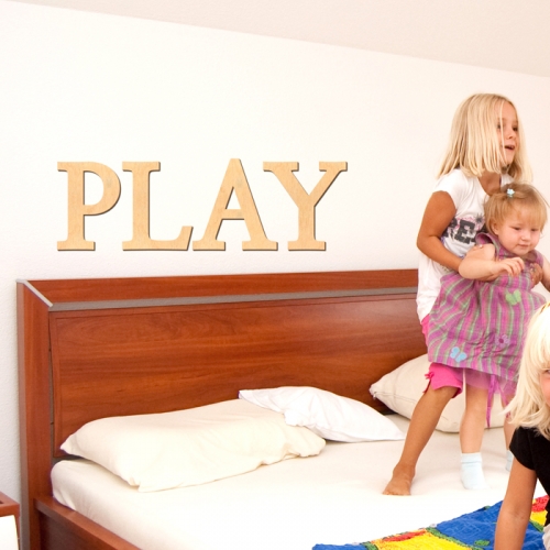 우드스티커- PLAY (반제품) 레터링 글자 W471 월데코/ 반제품(우드)
