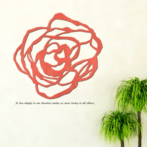 우드스티커- 장미 (컬러완제)  꽃 플라워 W484 입체