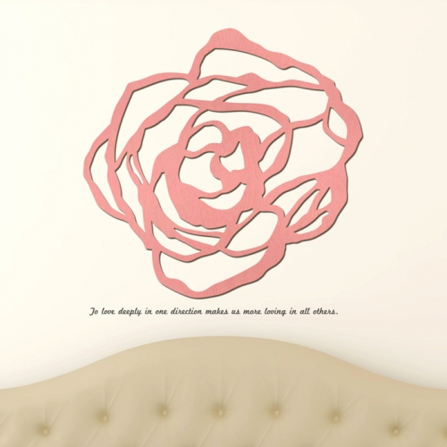 우드스티커- 장미 (컬러완제)  꽃 플라워 W484 입체