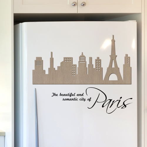 우드스티커- 파리풍경 (컬러완제) 시티 W486 포인트