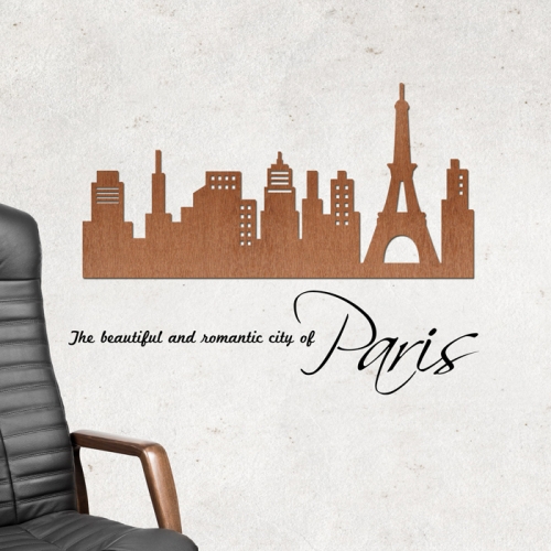 우드스티커- 파리풍경 (컬러완제) 시티 W486 포인트