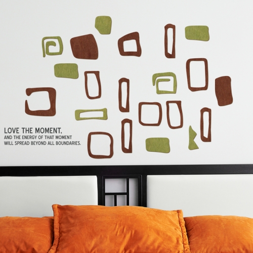 우드스티커- 네모패턴 (컬러완제) W488 포인트 입체