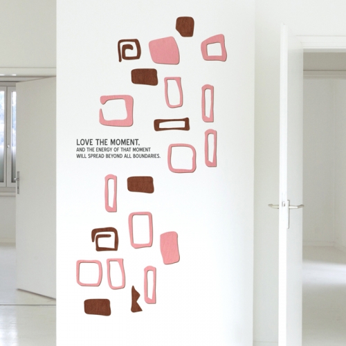 우드스티커- 네모패턴 (컬러완제) W488 포인트 입체