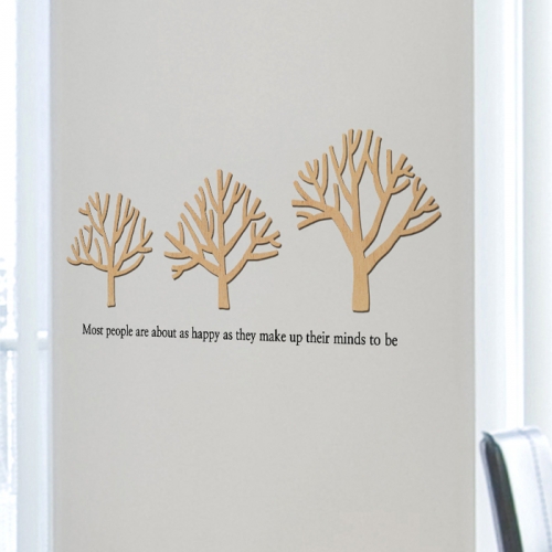 우드스티커- 가지나무 (반제품) W495 월데코 입체데코/ 반제품(우드)+블랙(시트)