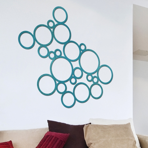 우드스티커- 라운드 (컬러완제) W500 포인트 월데코