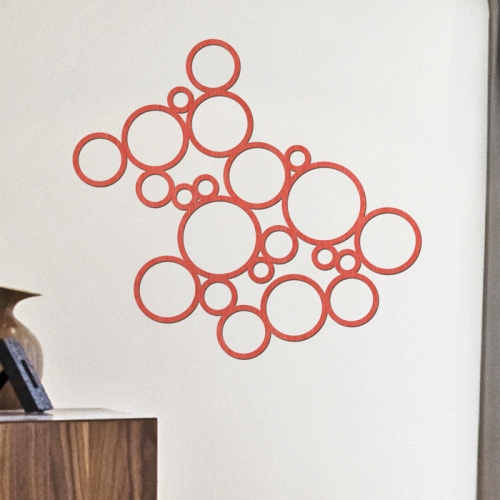 우드스티커- 라운드 (컬러완제) W500 포인트 월데코