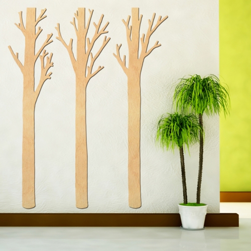 우드스티커- 가시나무 (반제품) W505 포인트 월데코/ 반제품(우드)+그레이(시트)