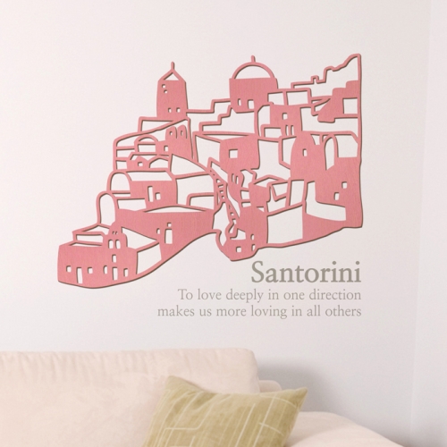 우드스티커- 산토리니 (컬러완제) 유럽 W518 포인트