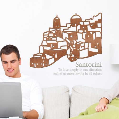 우드스티커- 산토리니 (컬러완제) 유럽 W518 포인트