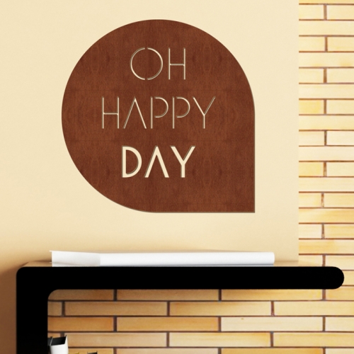 우드스티커- 오해피데이 (컬러완제) 레터링 W526 데코