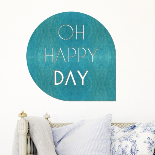 우드스티커- 오해피데이 (컬러완제) 레터링 W526 데코