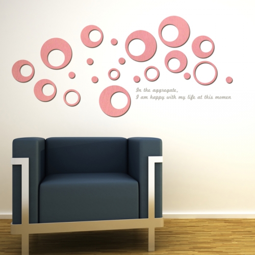 우드스티커- 버블버블 (컬러완제) W532 월데코 입체