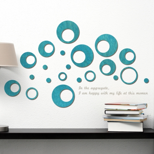 우드스티커- 버블버블 (컬러완제) W532 월데코 입체