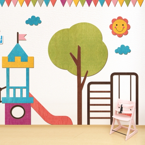 우드스티커- 놀이터 W537 아이방 어린이집