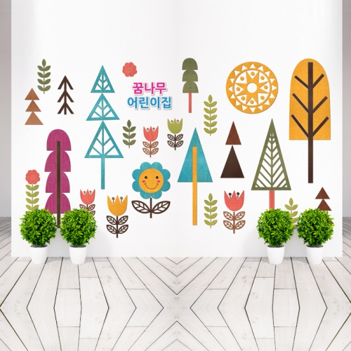 우드스티커- 자연풍경 W542 아이방 어린이집