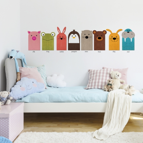 우드스티커- 친구들 W543 아이방 어린이집