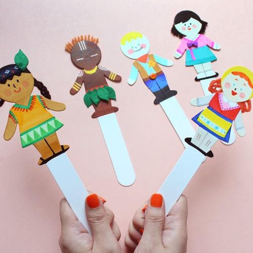 <지구촌> 다문화친구들만들기5set