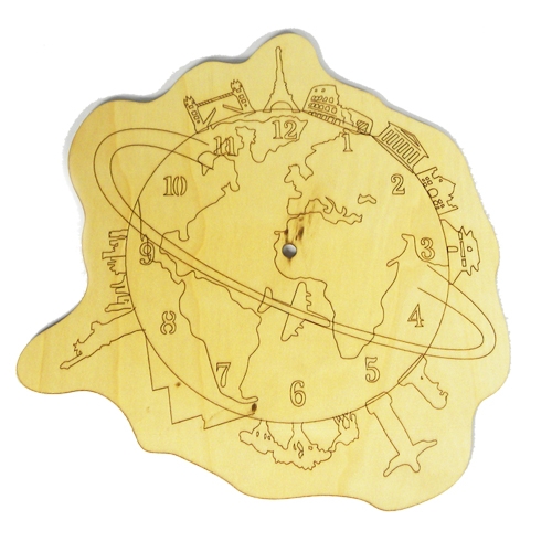 [탑키드]세계여행시계판(건전지미포함)