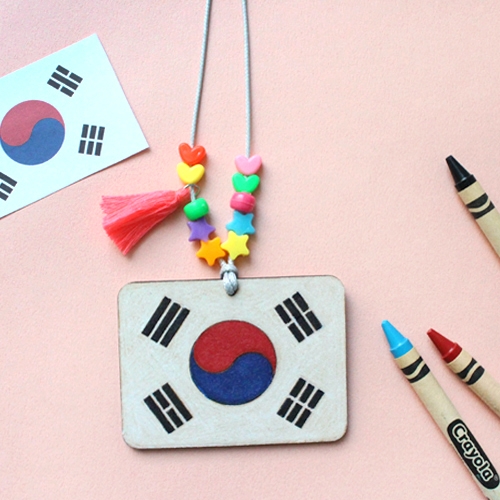 태극기 목걸이 10set