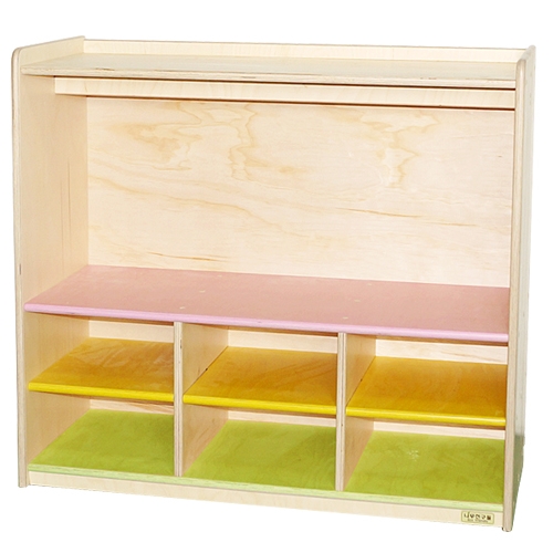 자작합판 원목 6인 옷걸이 사물함