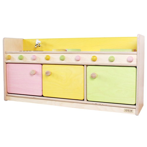 친환경 원목 컬러풀 주방놀이