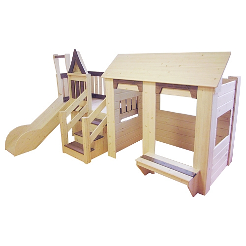 친환경 원목 세트형 미끄럼틀