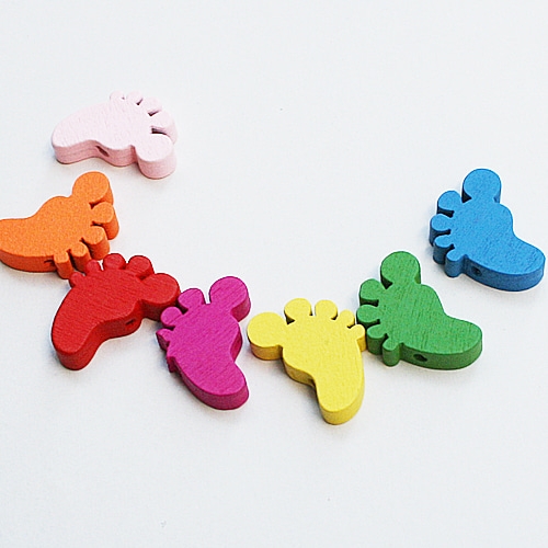 [탑키드]발바닥 우드비즈(약34g)