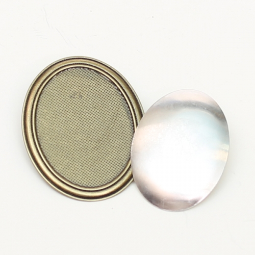 [펠트친구] 자수용 큰타원 브로치[1184]