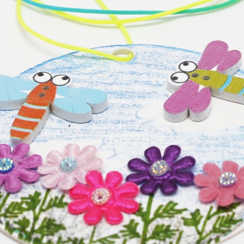 가을 코스모스 목걸이