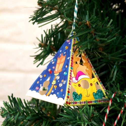 메이크문구 DIY628 크리스마스삼각무드등