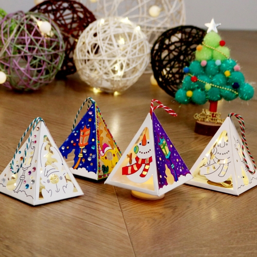 메이크문구 DIY628 크리스마스삼각무드등