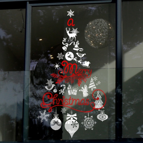 애니시트 성탄절 크리스마스 스티커 모음(눈꽃송이, 산타클로스, 루돌프)