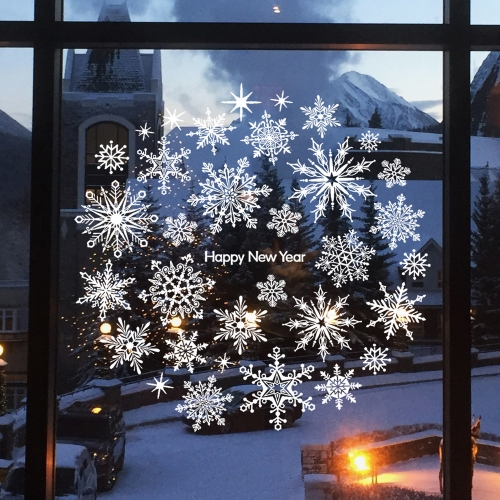 애니시트 성탄절 크리스마스 스티커 모음(눈꽃송이, 산타클로스, 루돌프)