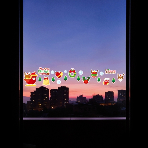 애니시트 성탄절 크리스마스 스티커 모음(눈꽃송이, 산타클로스, 루돌프)