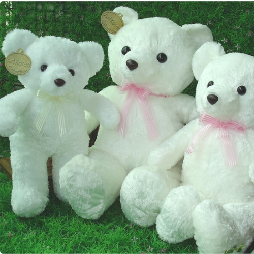 화이트밀크베어 중60 아담이곰인형/국산