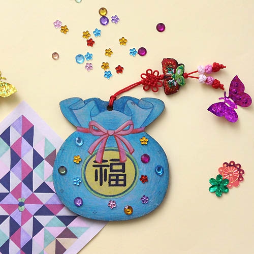 복주머니 손거울 5set