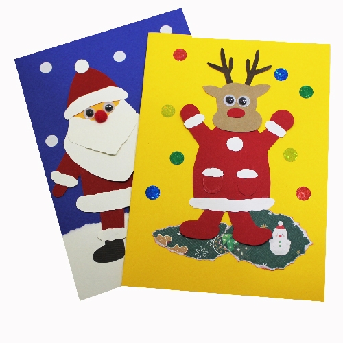 [감성쫑이] 크리스마스 루돌프만세 오리기카드