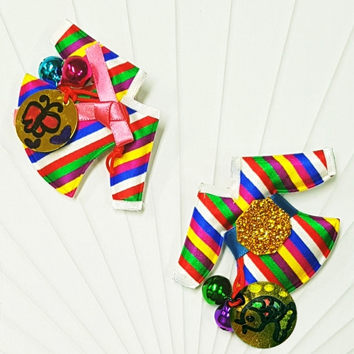 한복 브로치 (색동) 남자용/여자용 5인