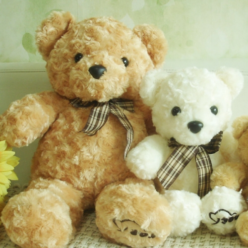 토토리본곰인형/중/품에쏙36cm곰돌이