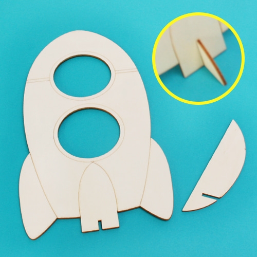 [탑키드] 반제품 우드 로켓